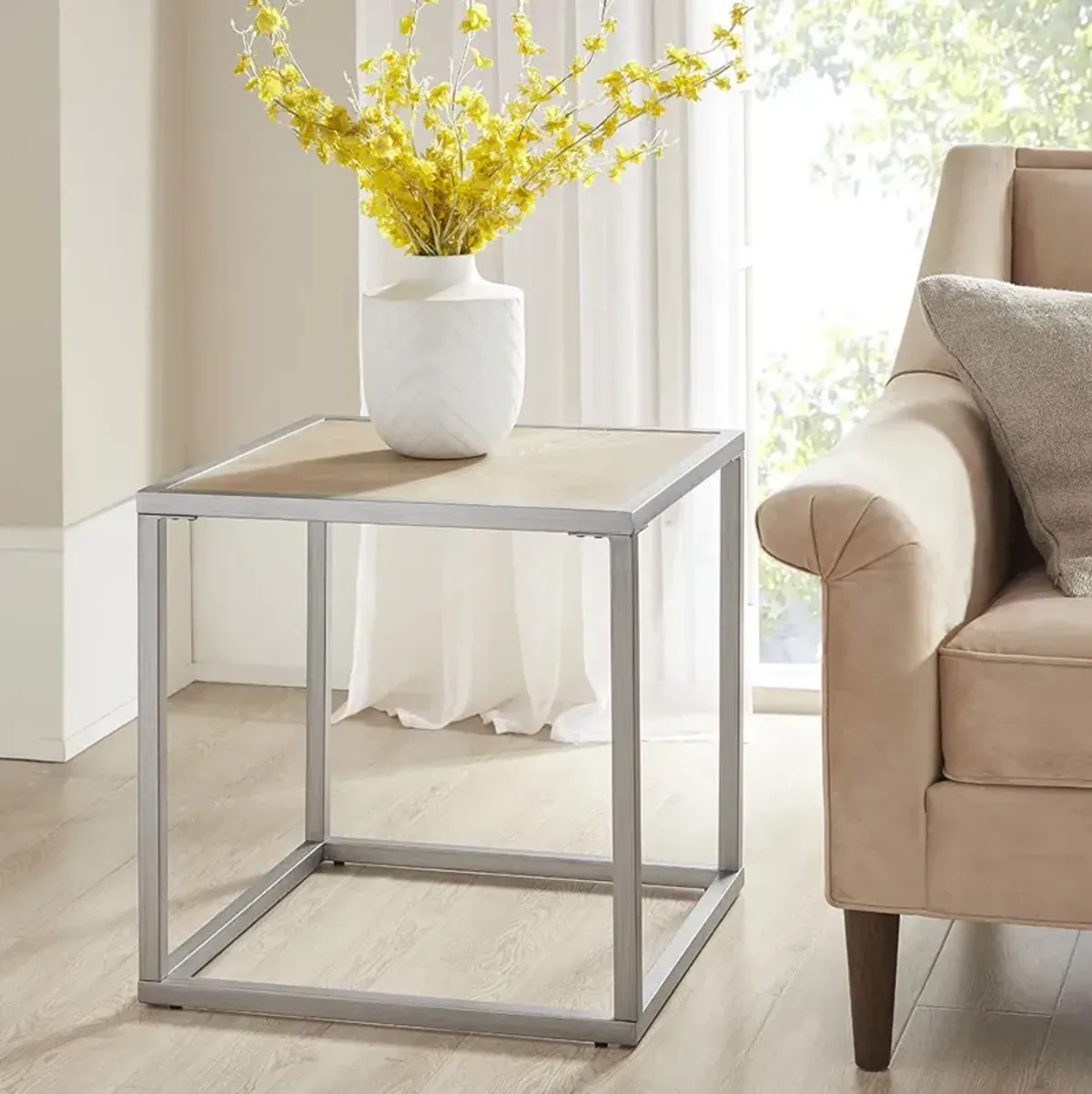 Madison Park Willow Natural End Table