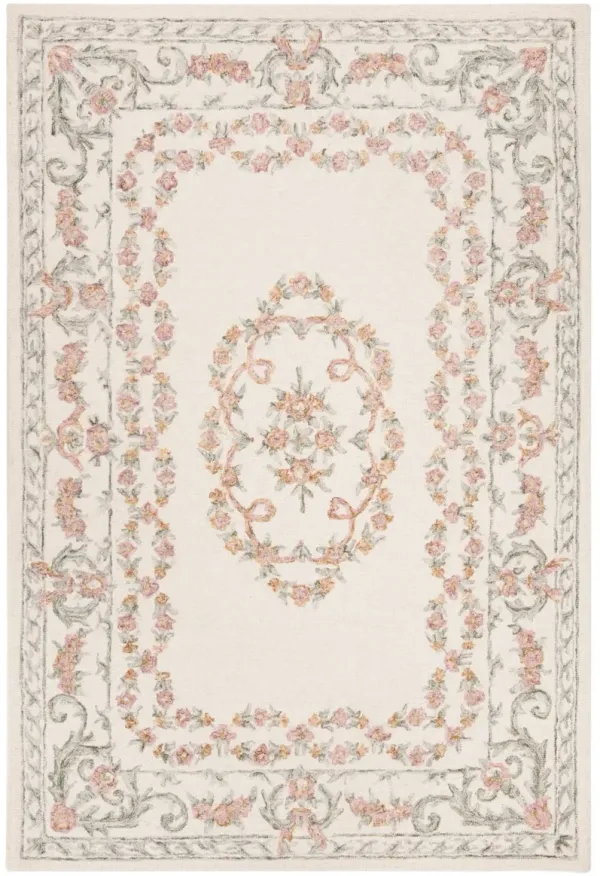 AUBUSSON 102 IVORY  2' x 3' Accent Rug