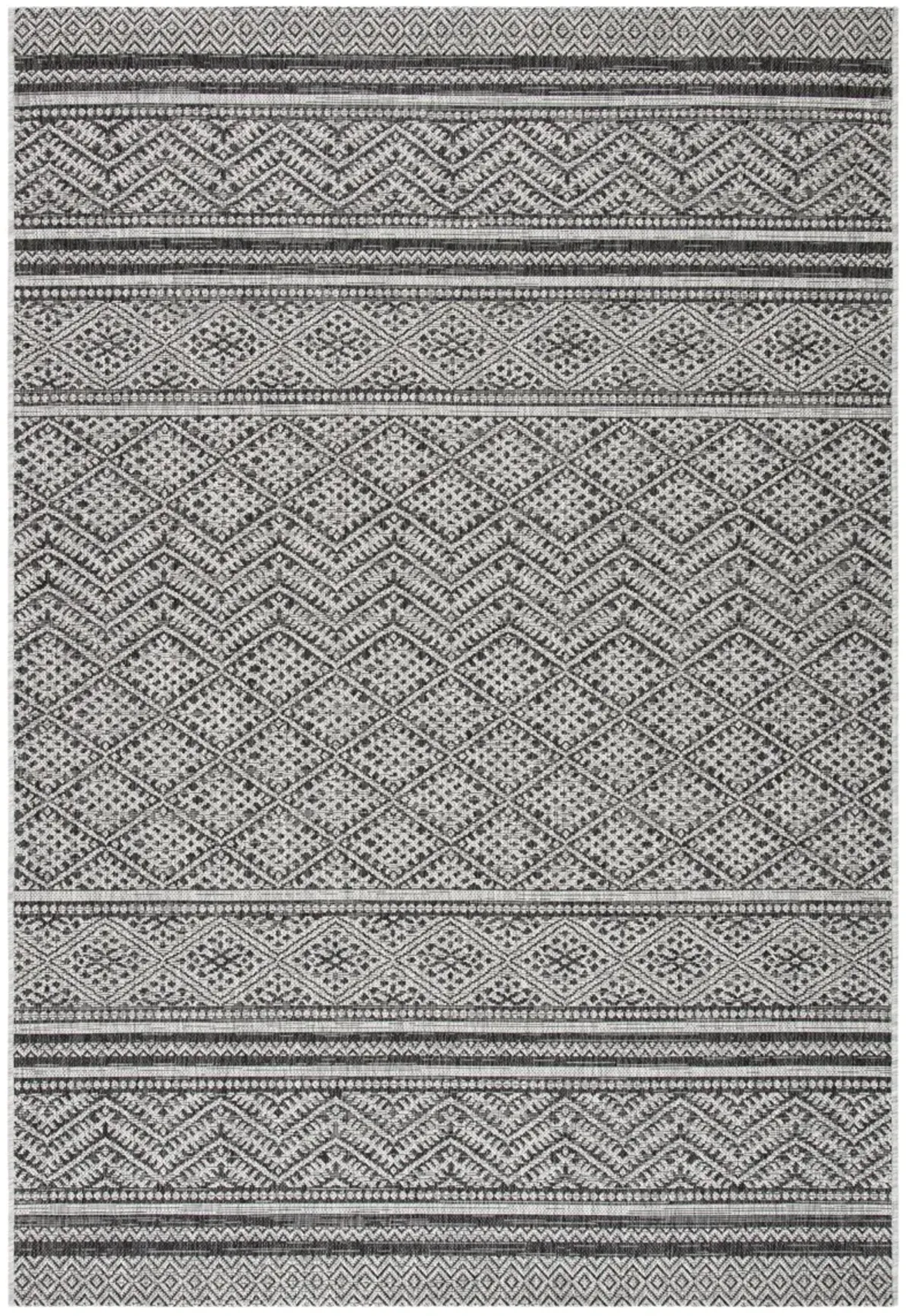 COURTYARD 8168 BLACK  10' x 14' Large Rectangle Rug