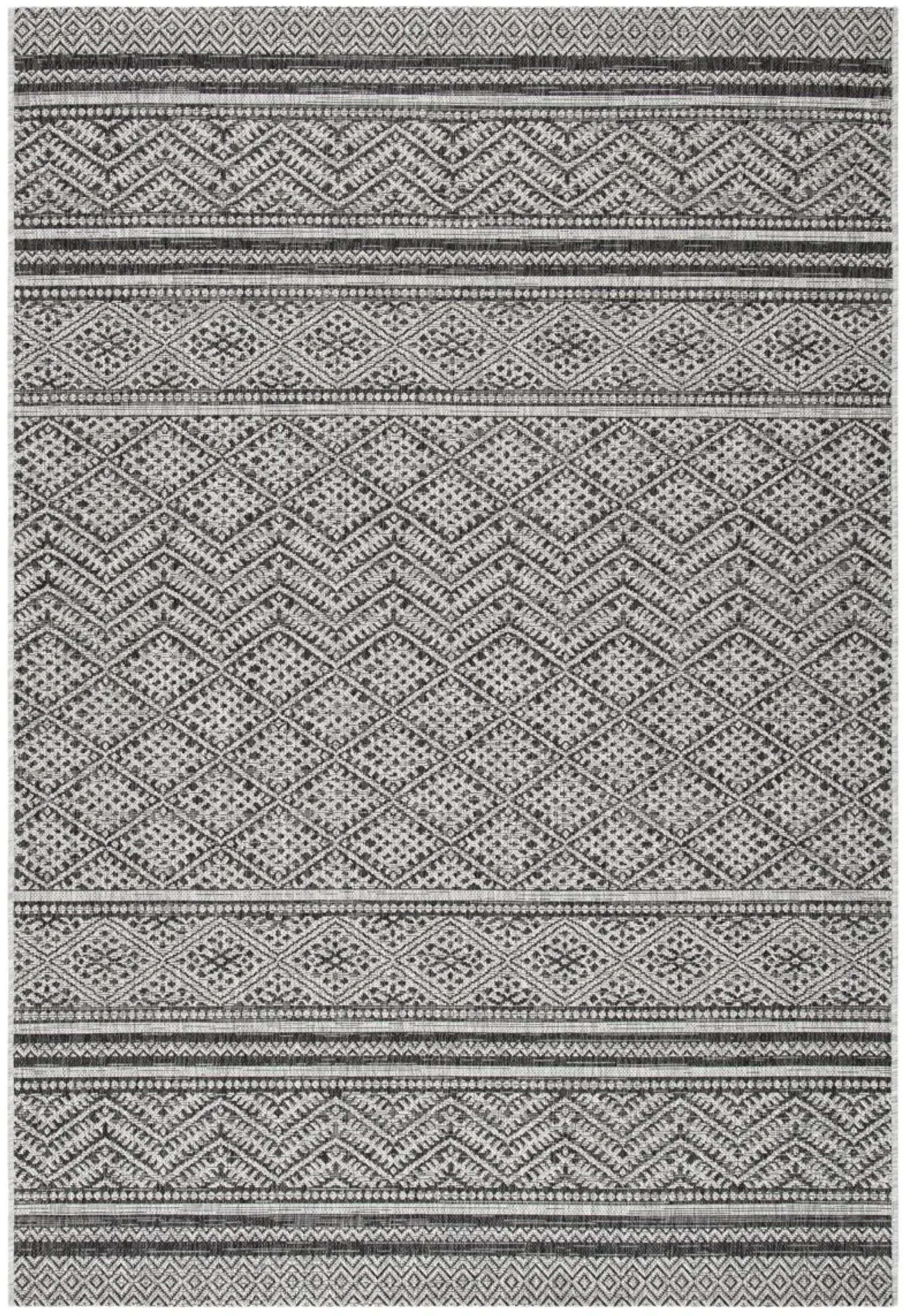 COURTYARD 8168 BLACK  10' x 14' Large Rectangle Rug