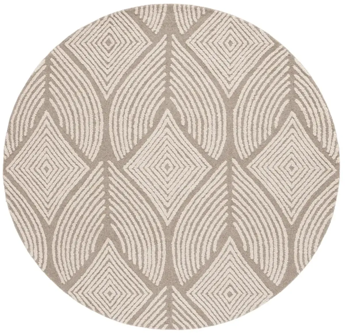 METRO 425 BEIGE  6' x 6' Round Round Rug