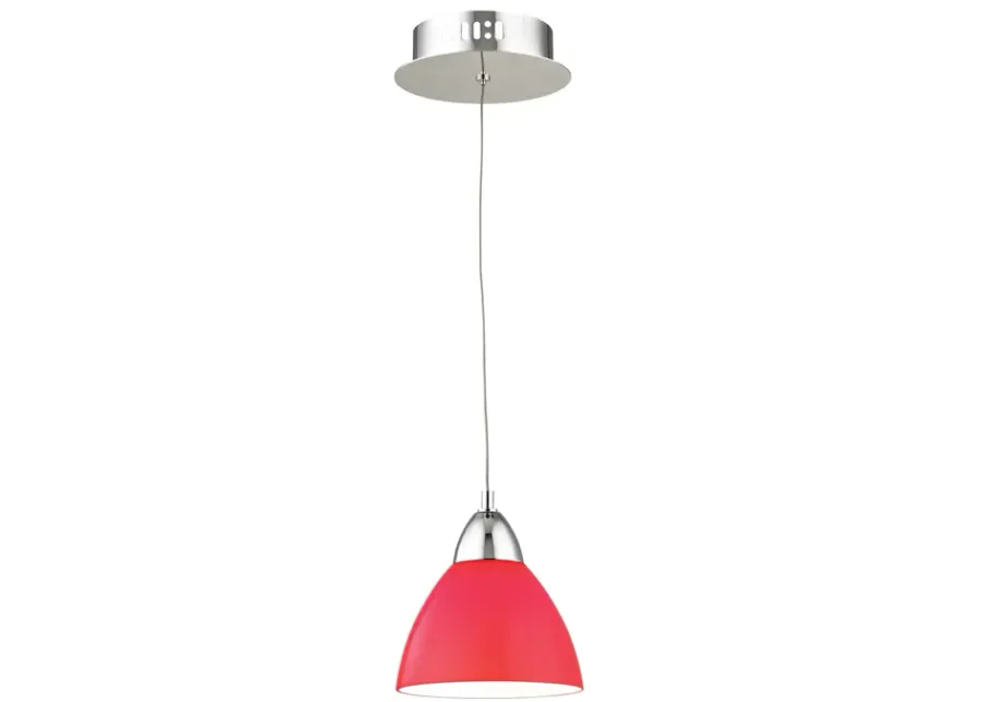 Piatto 6" Wide 1-Light Mini Pendant - Chrome