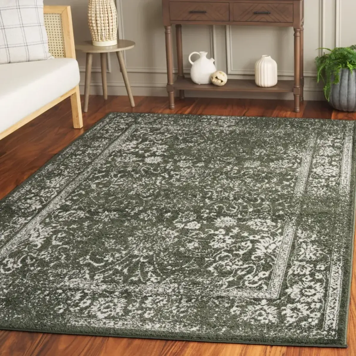 ADIRONDACK 109 DARK GREEN  6' x 6' Square Square Rug