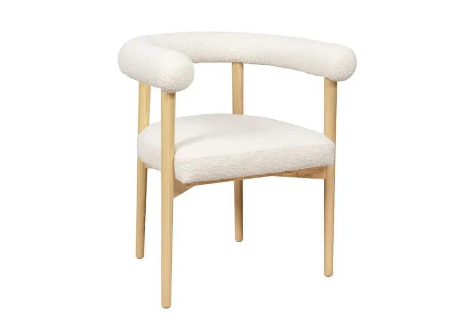 Spara Cream Boucle Dining Chair