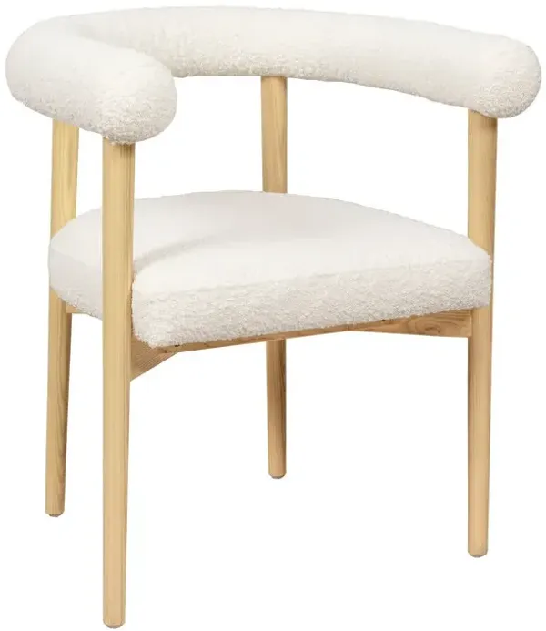 Spara Cream Boucle Dining Chair