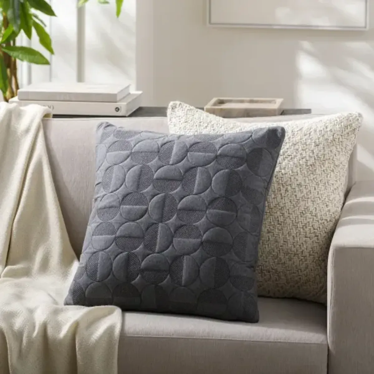 Semicircle SMC-002 20"L x 20"W Accent Pillow