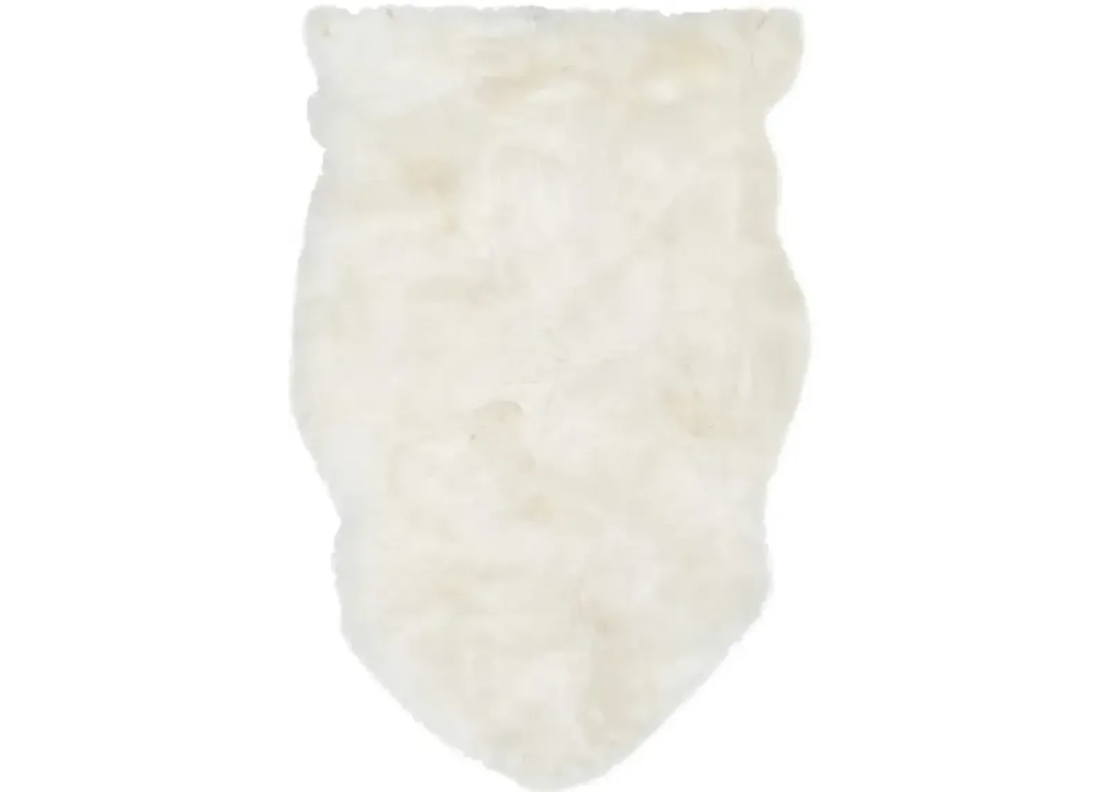 SHEEP SKIN 211  White 2' X 3' Accent Rug