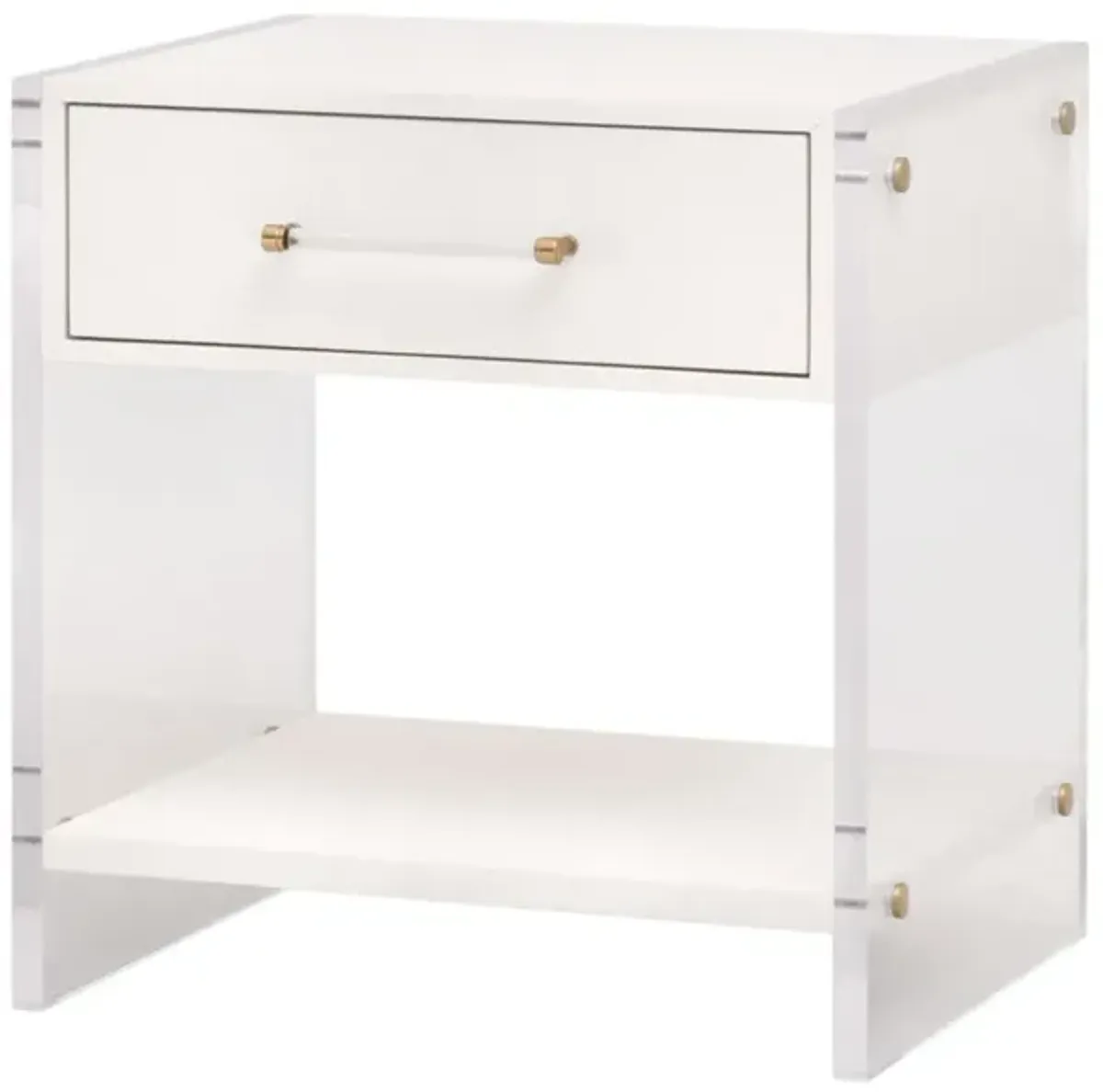 Sonia Shagreen 1-Drawer Nightstand