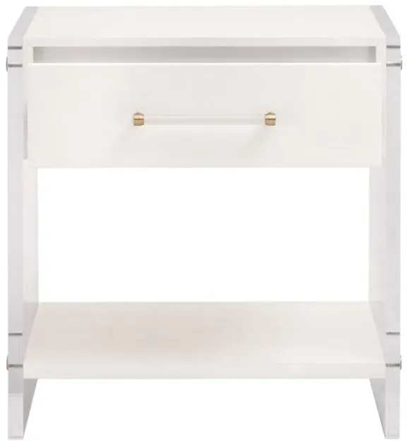 Sonia Shagreen 1-Drawer Nightstand