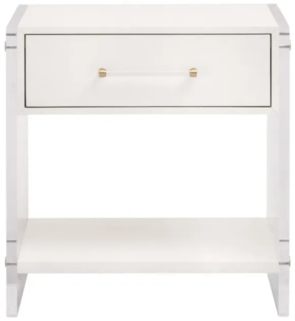 Sonia Shagreen 1-Drawer Nightstand