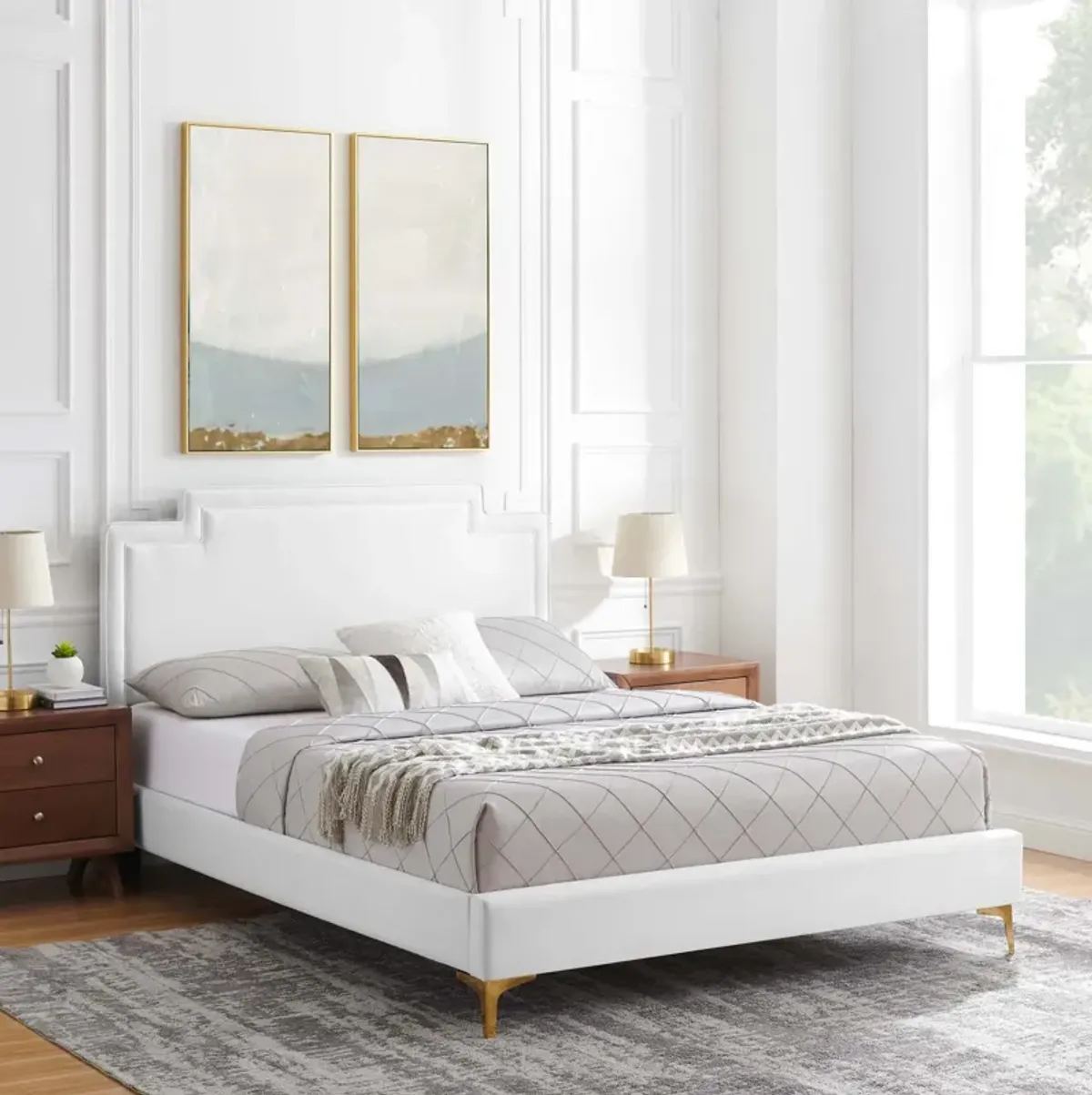 Liva Performance Velvet King Bed