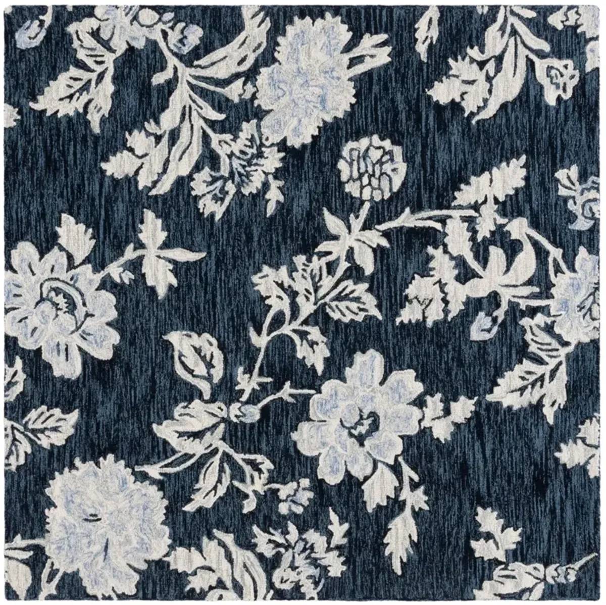 JARDIN 603 NAVY  6' x 6' Square Square Rug