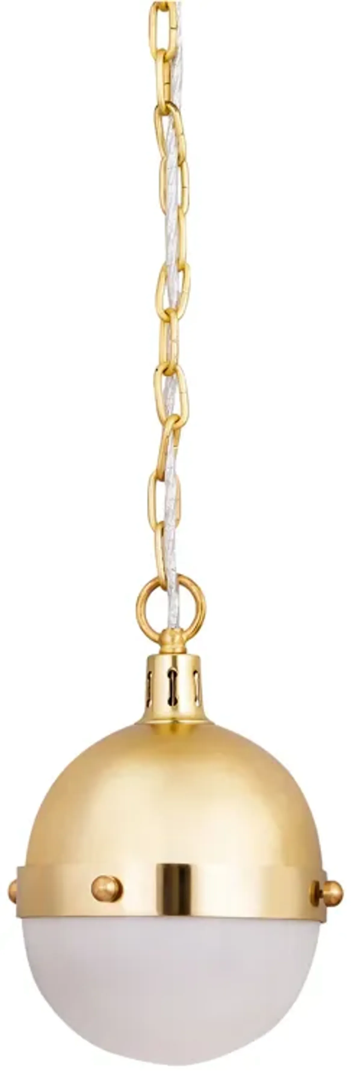 Harmelin 7" Wide 1-Light Mini Pendant - Satin Brass