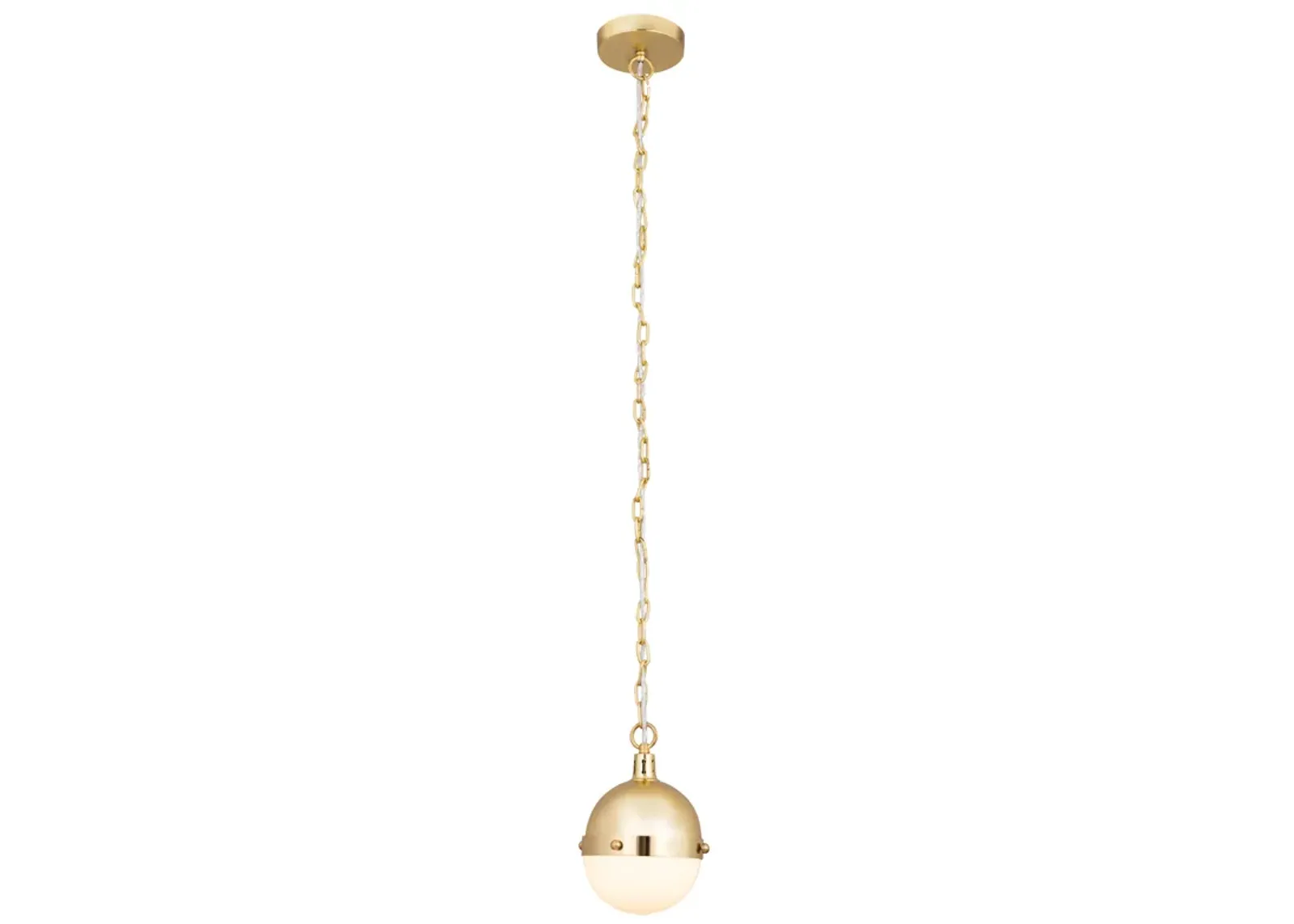 Harmelin 7" Wide 1-Light Mini Pendant - Satin Brass