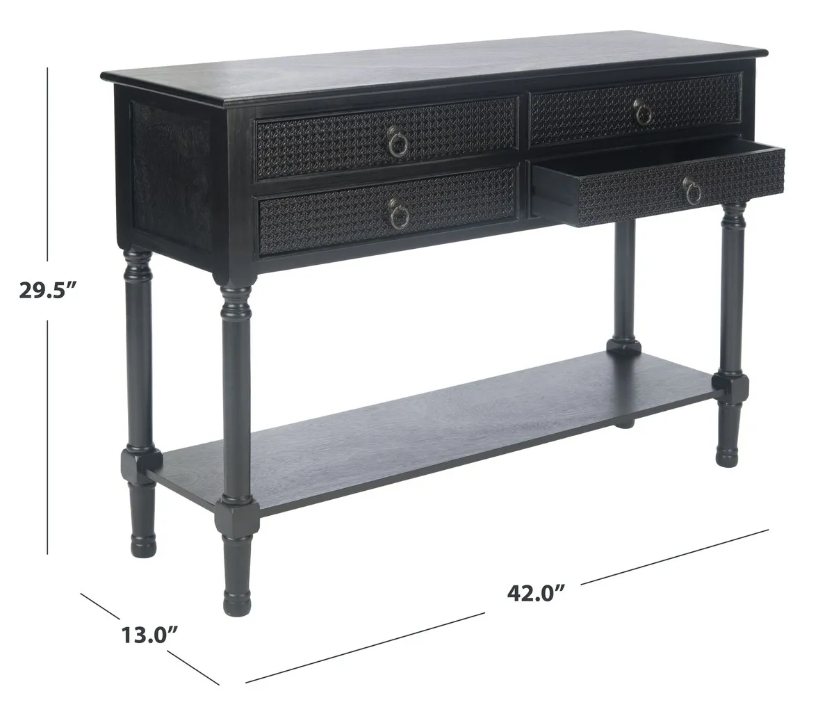 HAINES 4DRW CONSOLE TABLE