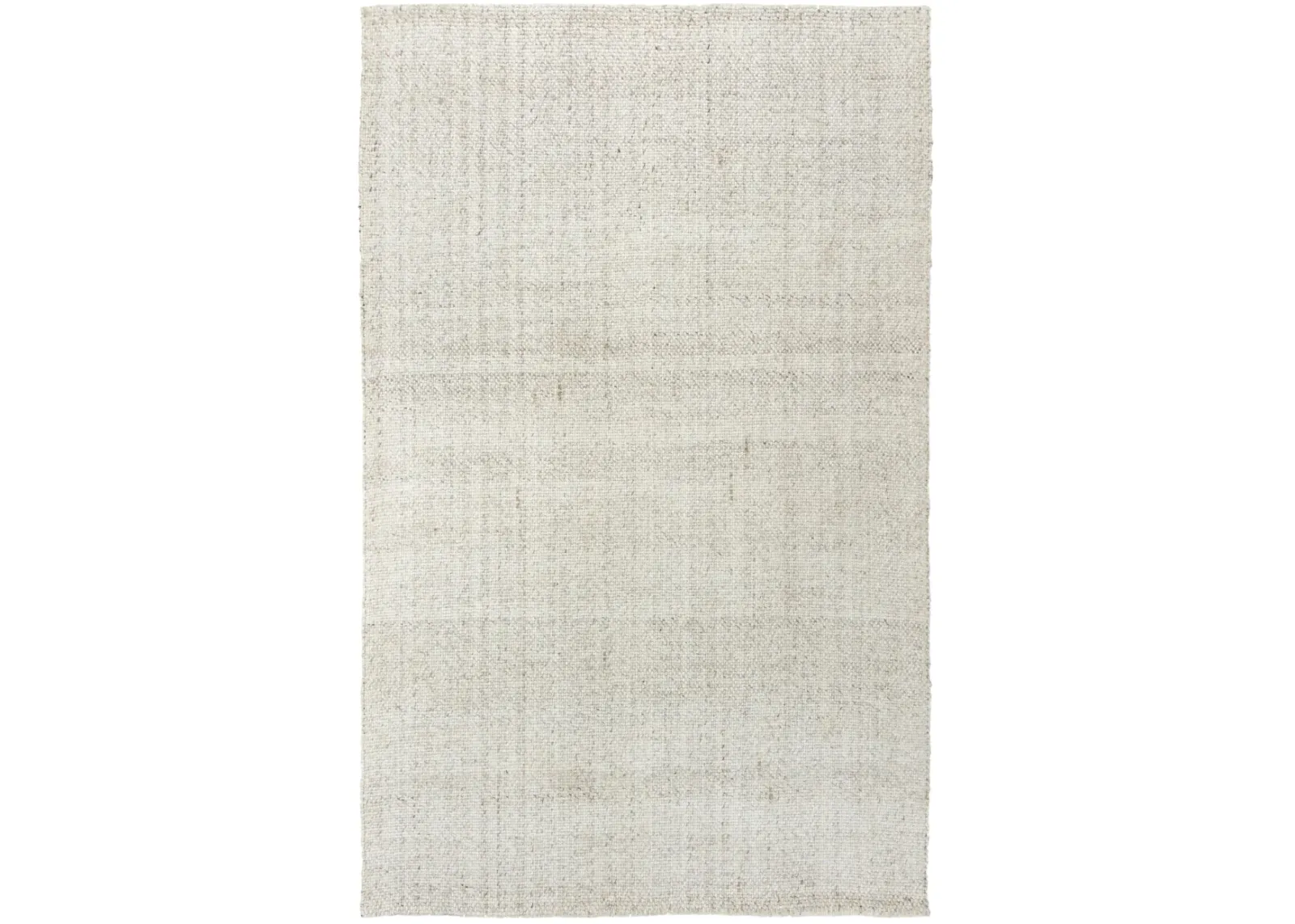 Capri Beige Basketweave Polyester/Wool Blend 7'6" x 9'6" Rectangle Rug