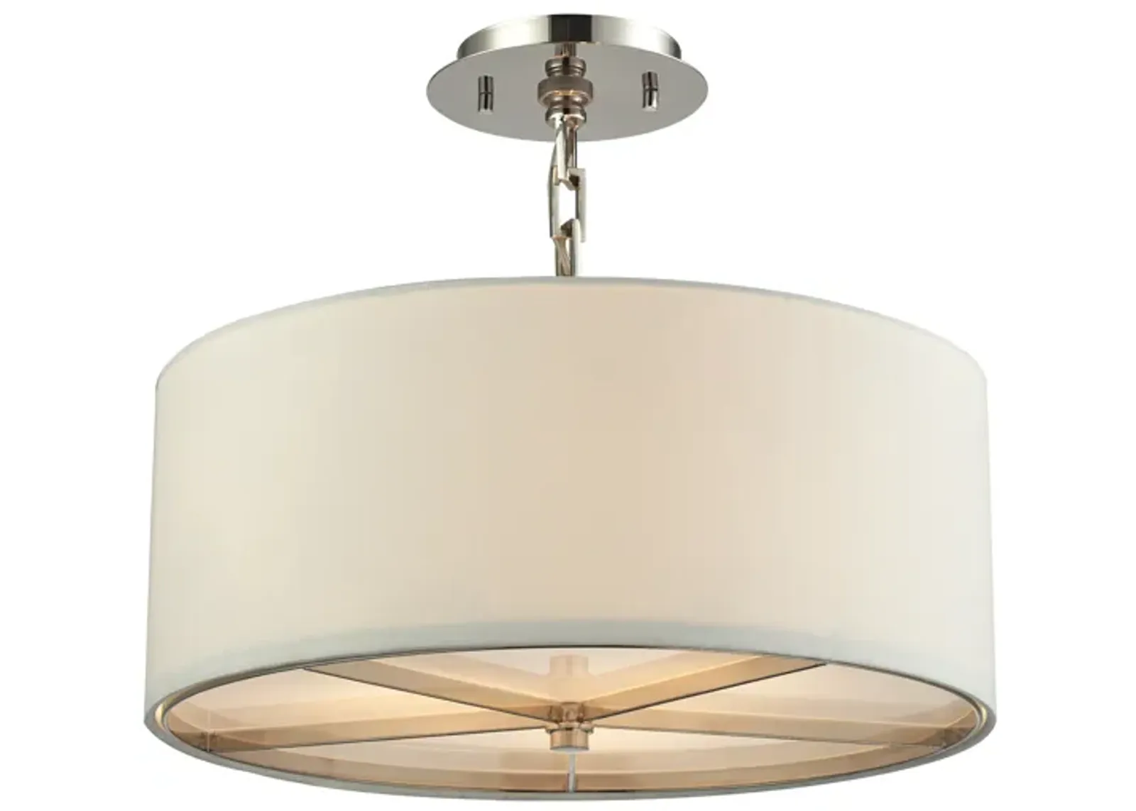 Selma 17" Wide 3-Light Pendant - Polished Nickel