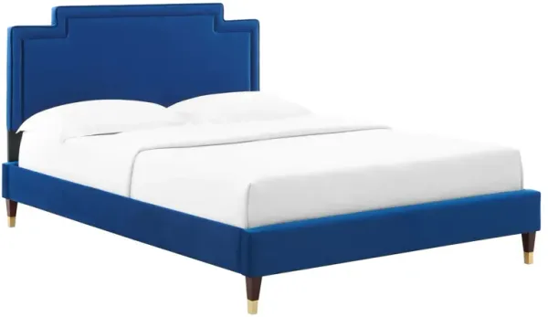 Liva Performance Velvet Queen Bed