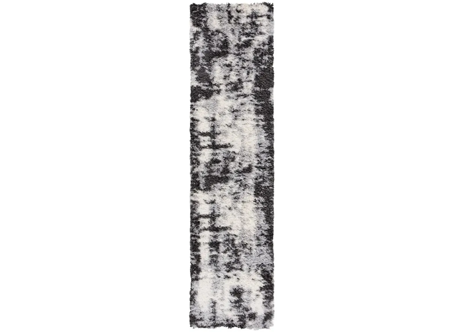 LINDSAY SHAG 558 Grey 2'-2' X 8' Runner Rug