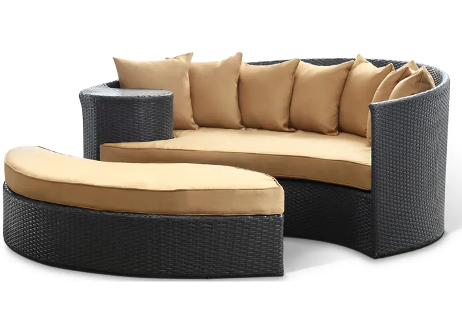 Taiji Outdoor Patio Wicker Daybed