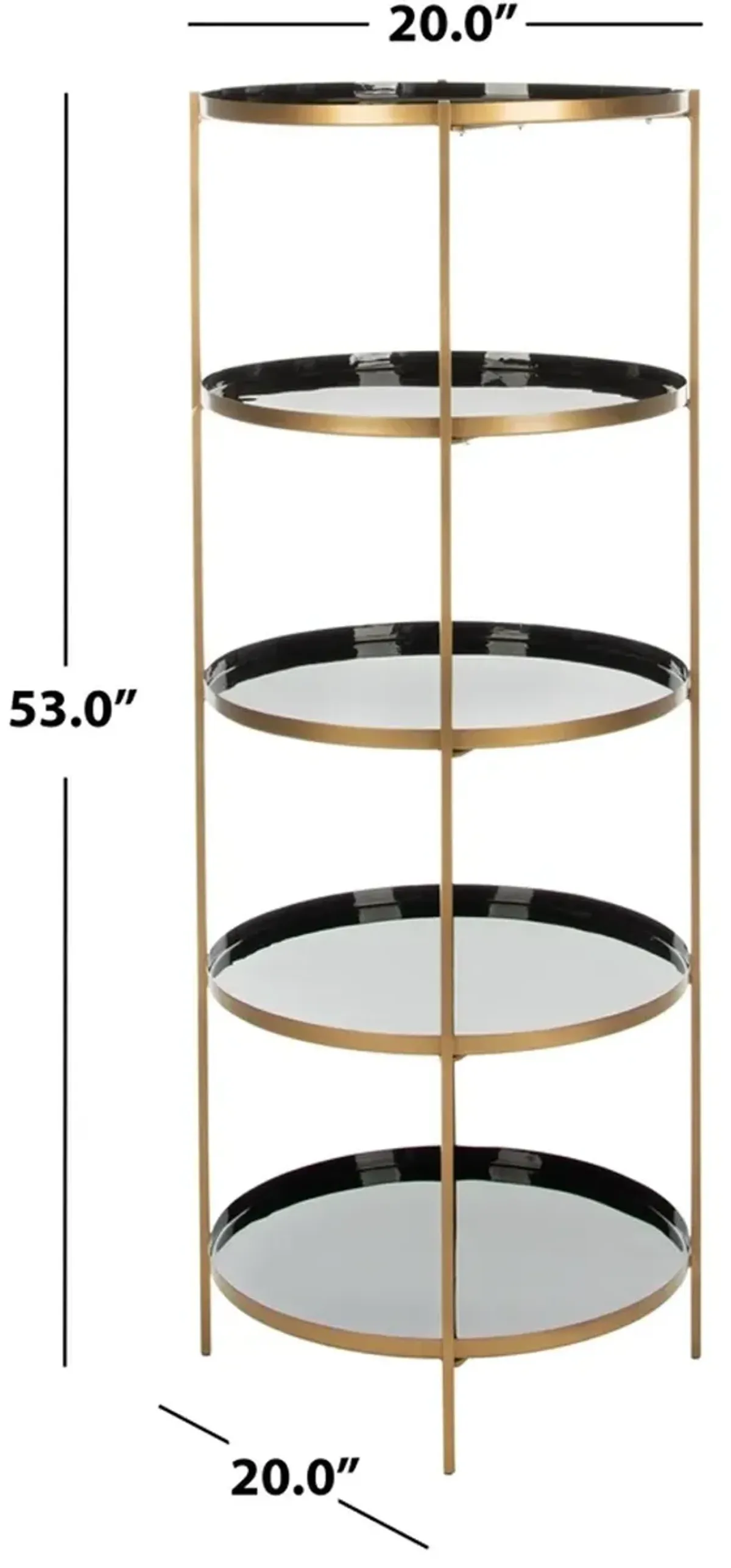 TIA ROUND 5 TIER ETAGERE