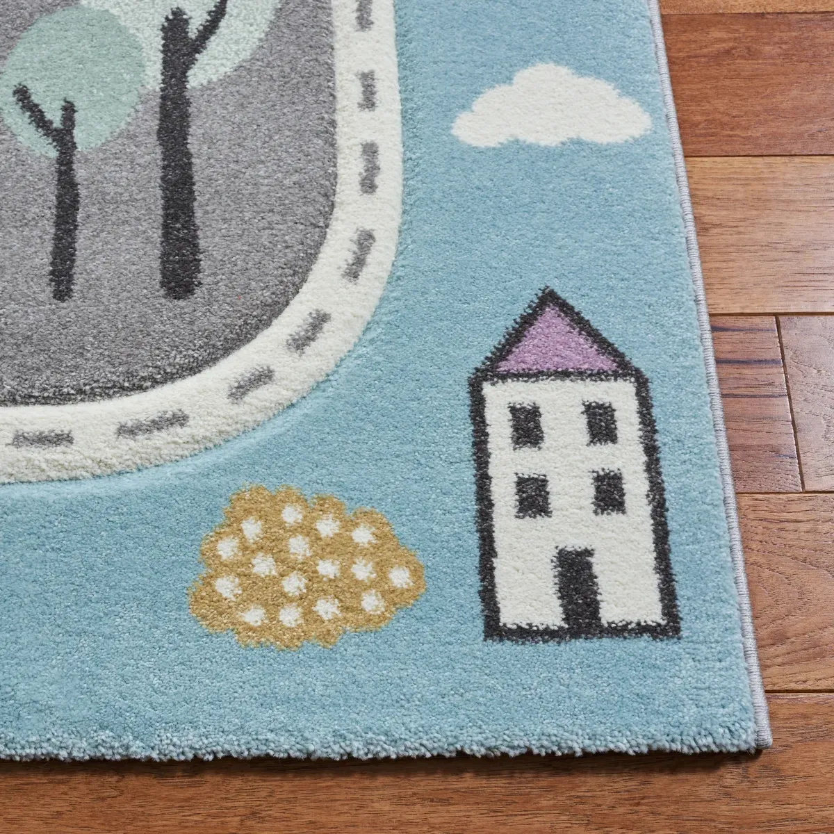 CAROUSEL KIDS 193 GREY  2'-3' x 12' Runner Rug