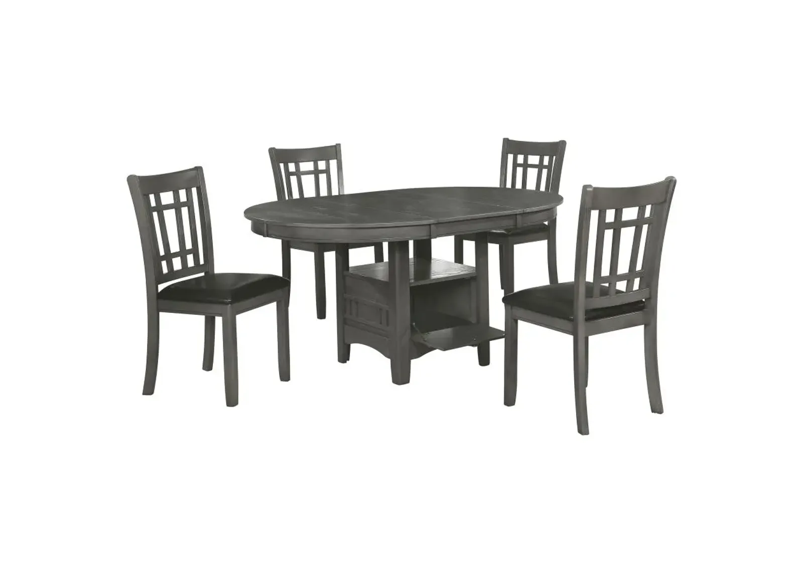 Lavon 5-piece Dining Set Medium Grey