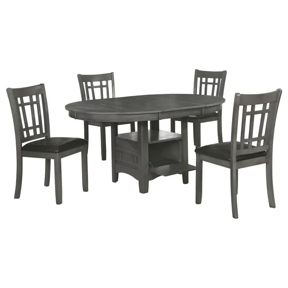 Lavon 5-piece Dining Set Medium Grey