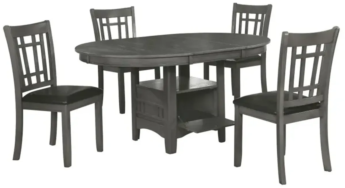 Lavon 5-piece Dining Set Medium Grey