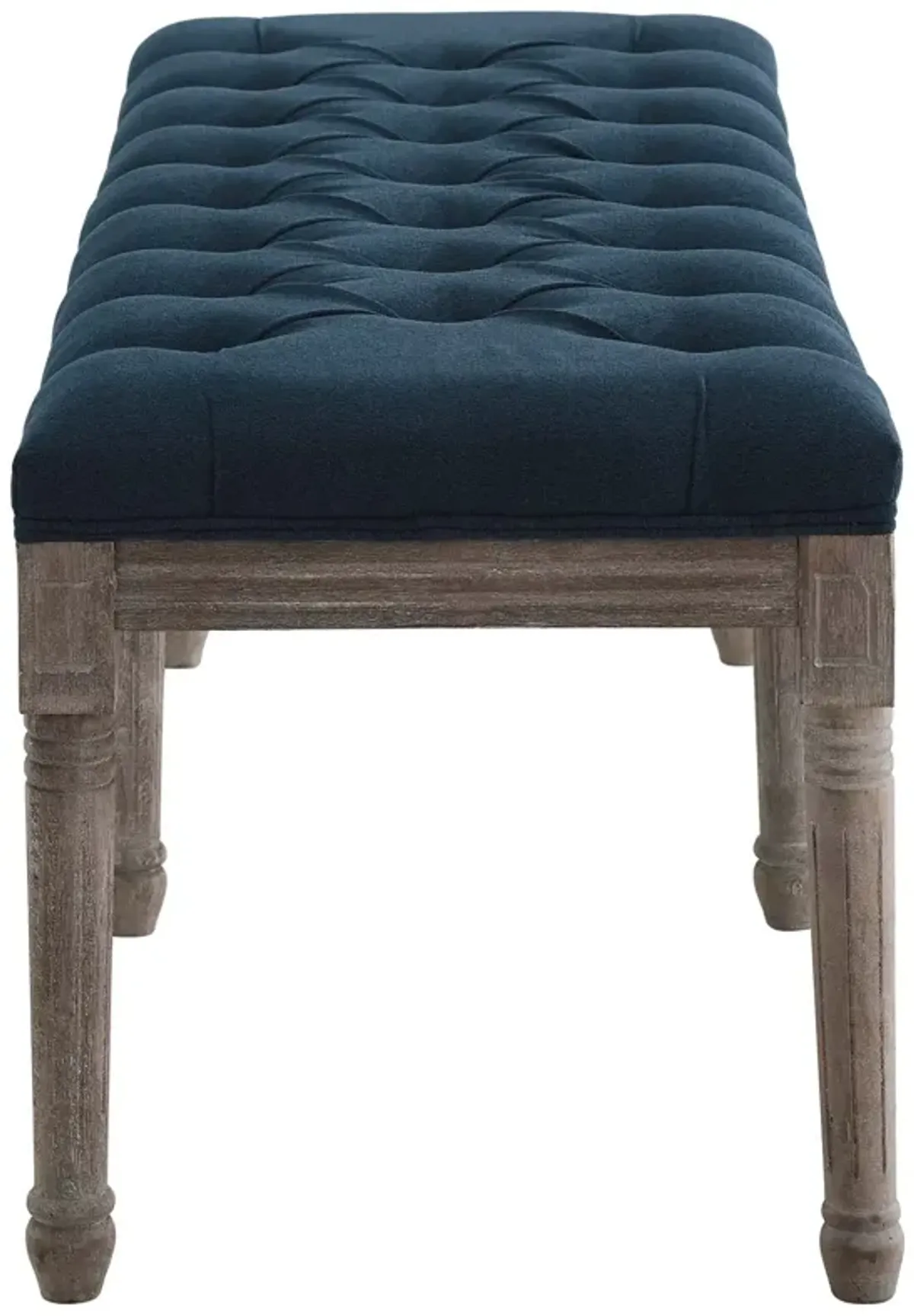 Province French Vintage Upholstered Fabric Bench