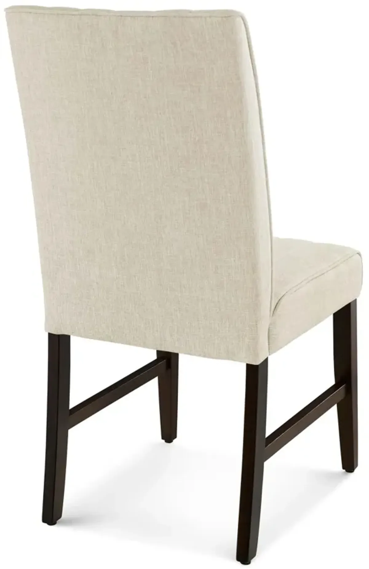 Motivate Channel Tufted Upholstered Fabric Dining Chair Set of 2