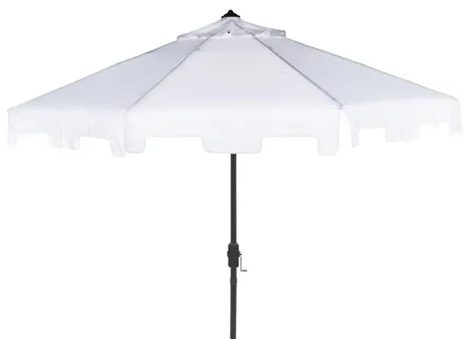 Uv Resistant Zimmerman 9 Ft Crank Market Push Button Tilt Umbrella with Flap