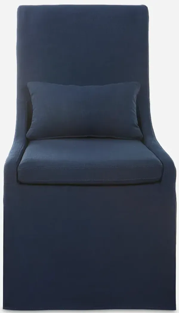Coley Denim Armless Chair