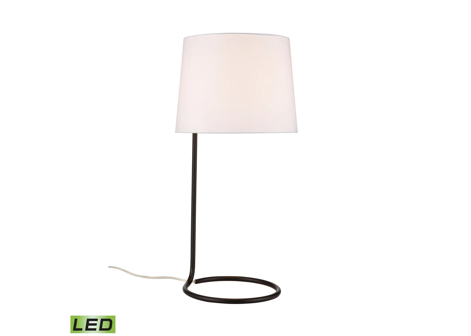 Loophole 29'' High 1-Light Table Lamp - Oiled Bronze - Includes LED Bulb