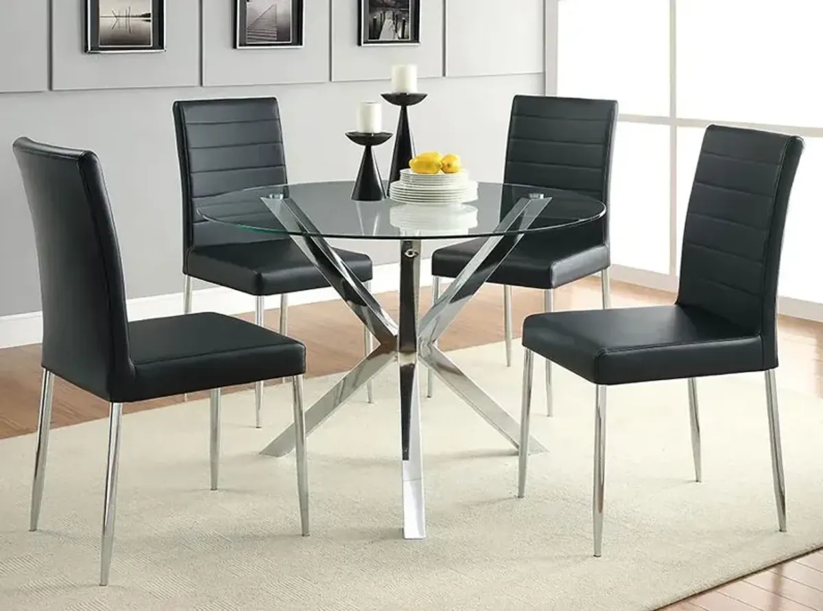 Maston Upholstered Dining Chairs Black (Set of 4)