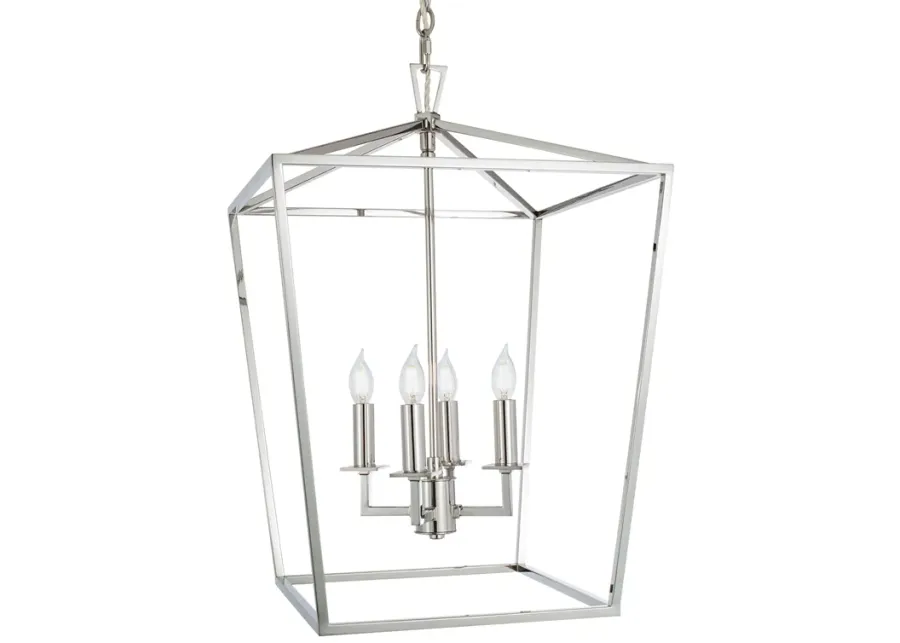 Cage Pendant Light - Polished Nickel