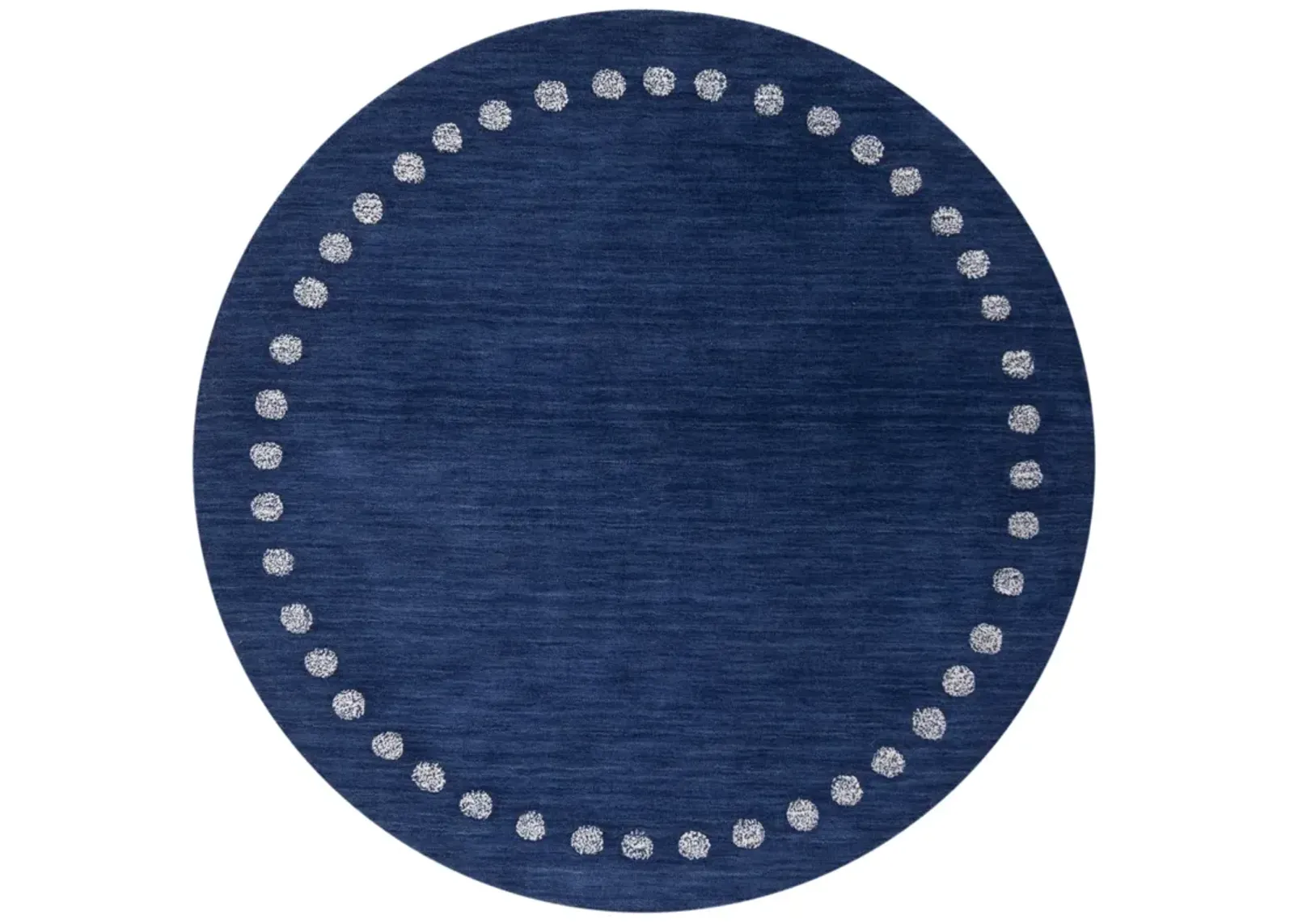 SAFAVIEH KIDS 802 NAVY 3' x 3' Round Round Rug