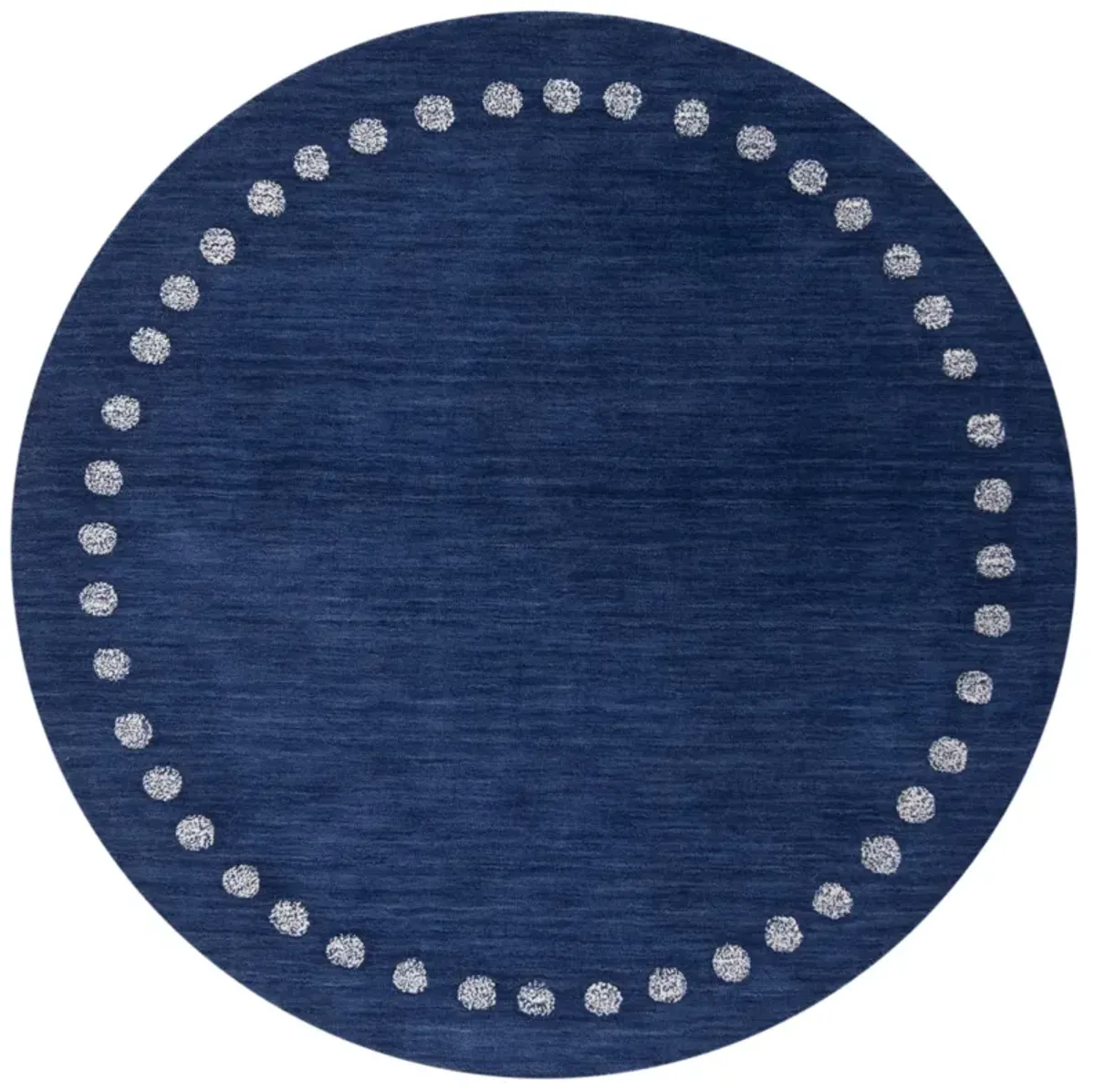 SAFAVIEH KIDS 802 NAVY 3' x 3' Round Round Rug