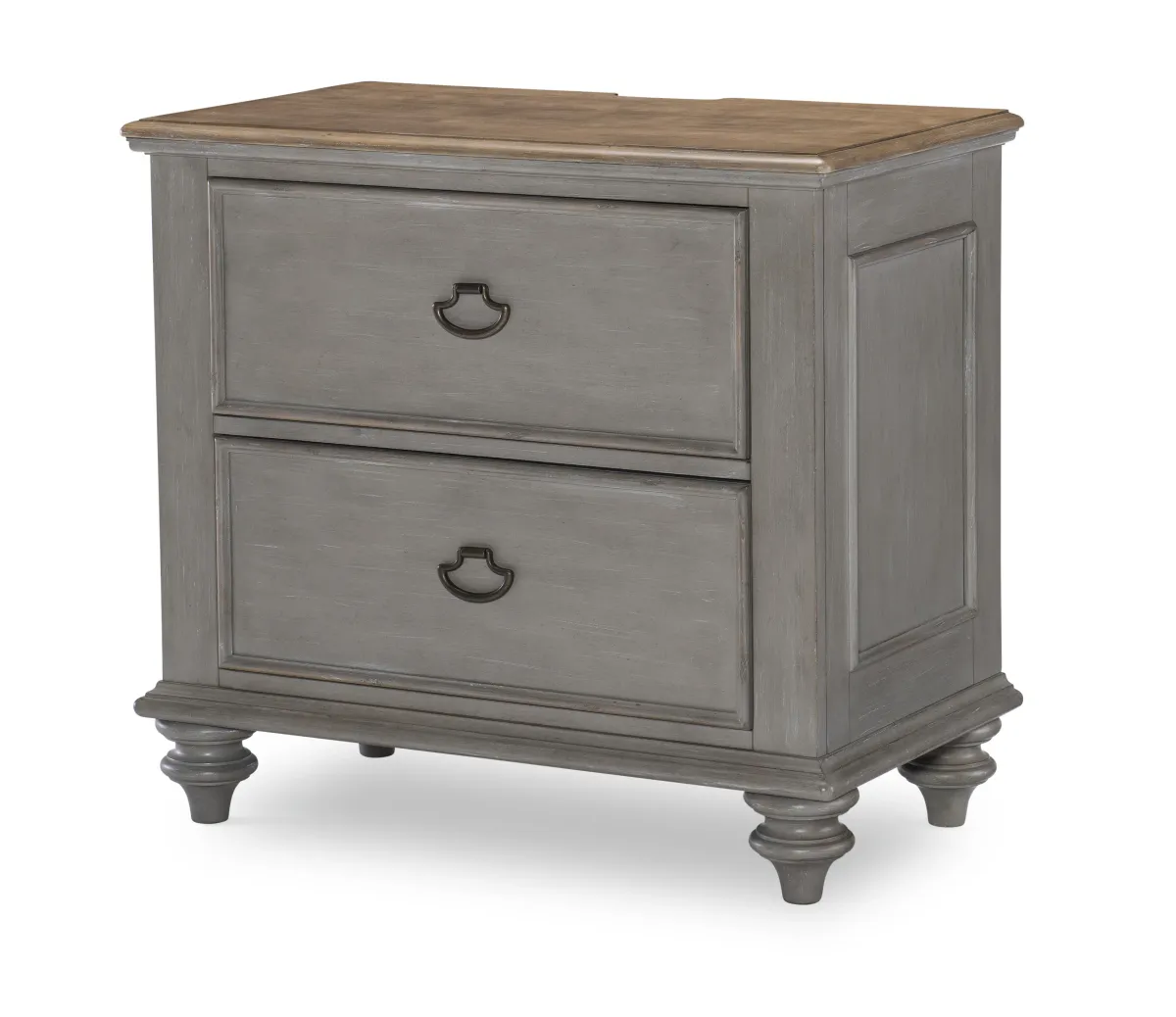 Kingston (Sandalwood Brown + Tweed Gray) Nightstand