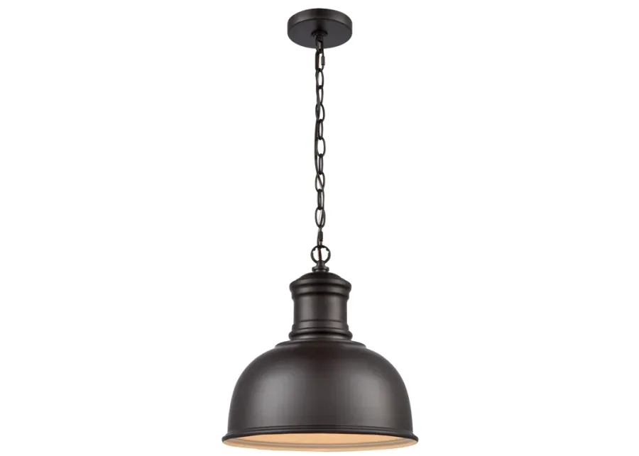 Cedar Park 13" Wide 1-Light Outdoor Pendant - Oil Rubbed Bronze