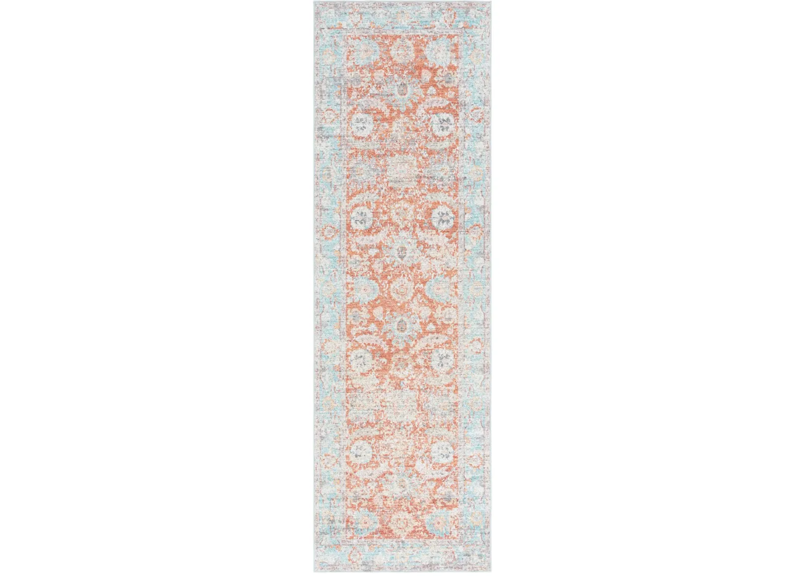 ARIZONA 908 TURQUOISE  2'-6' x 8' Runner Rug