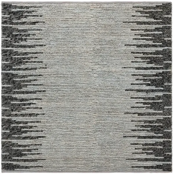 NATURAL FIBER 953 LIGHT BLUE  6' x 6' Square Square Rug