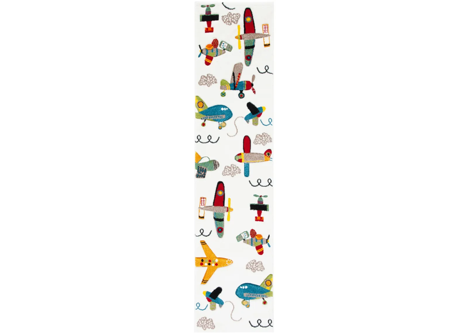 CAROUSEL KIDS 167 IVORY  2'-3' x 10' Runner Rug