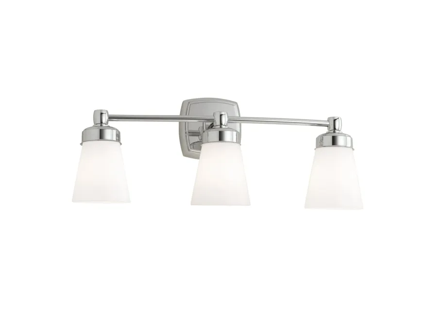 Soft Square Indoor Wall Sconce - Chrome