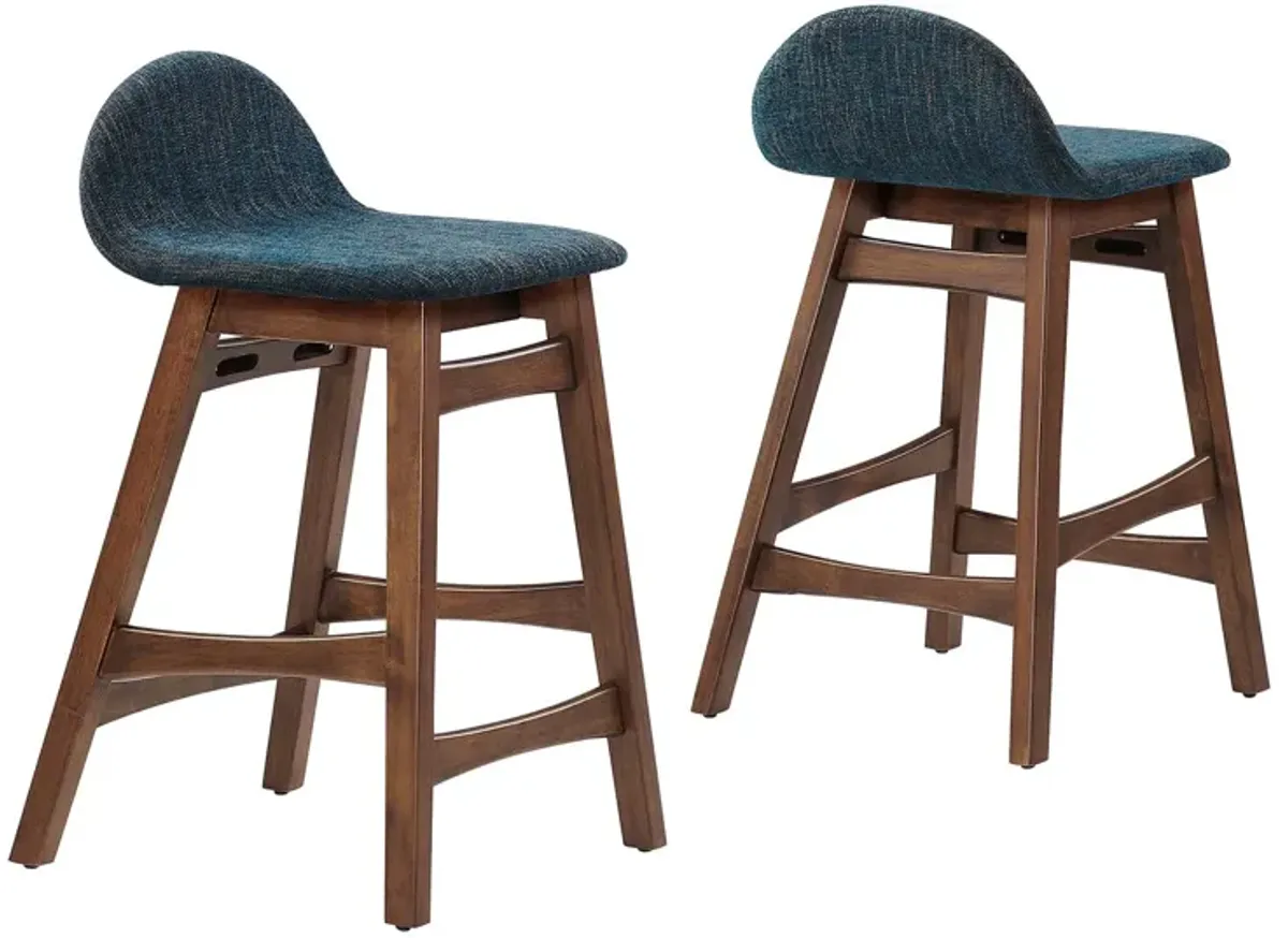 Juno Wood Counter Stool - Set of 2