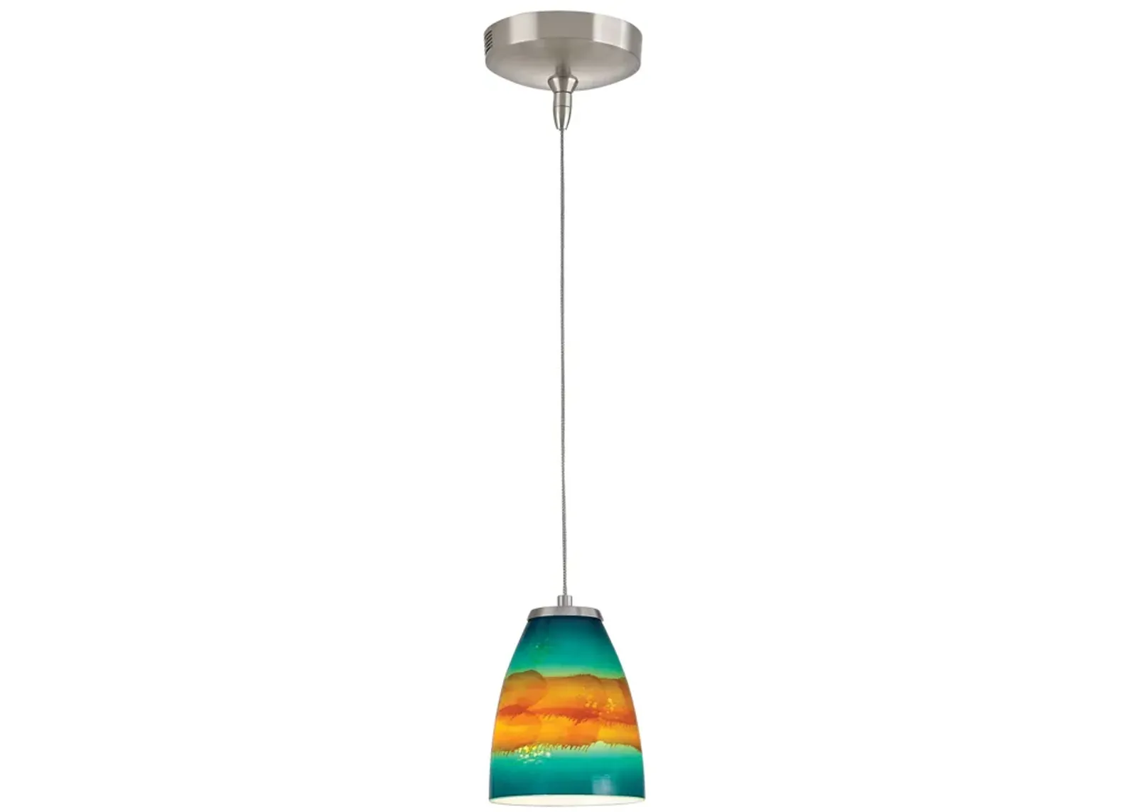 Low Voltage 5" Wide 1-Light Mini Pendant - Brushed Nickel