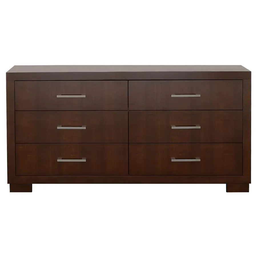 Immanuel 6-Drawer Dresser Cappuccino