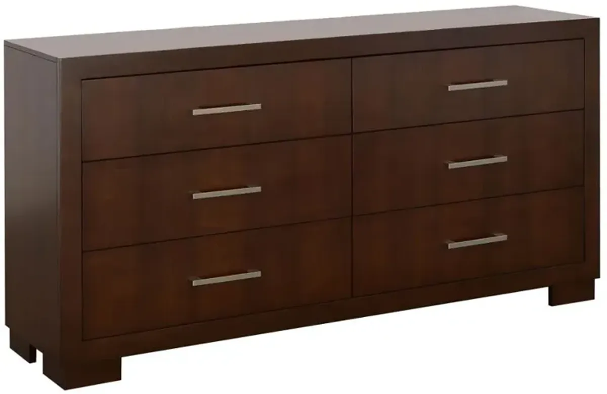 Immanuel 6-Drawer Dresser Cappuccino