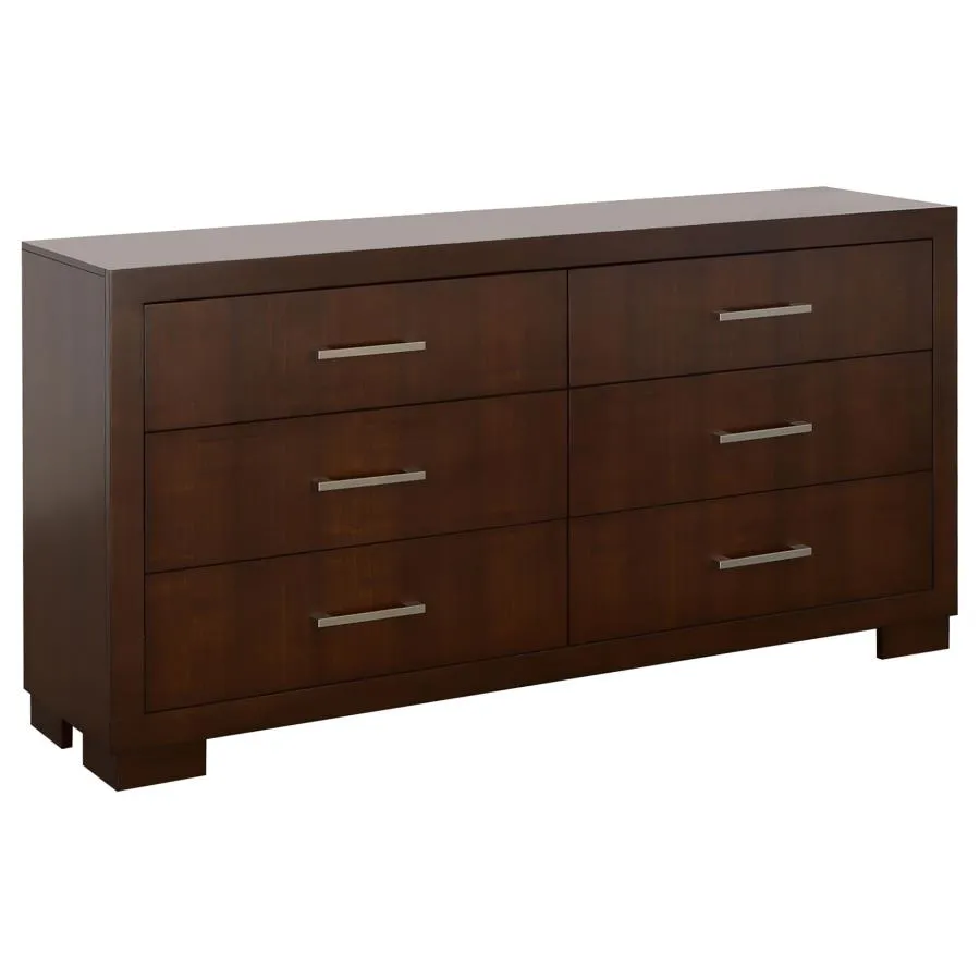 Immanuel 6-Drawer Dresser Cappuccino