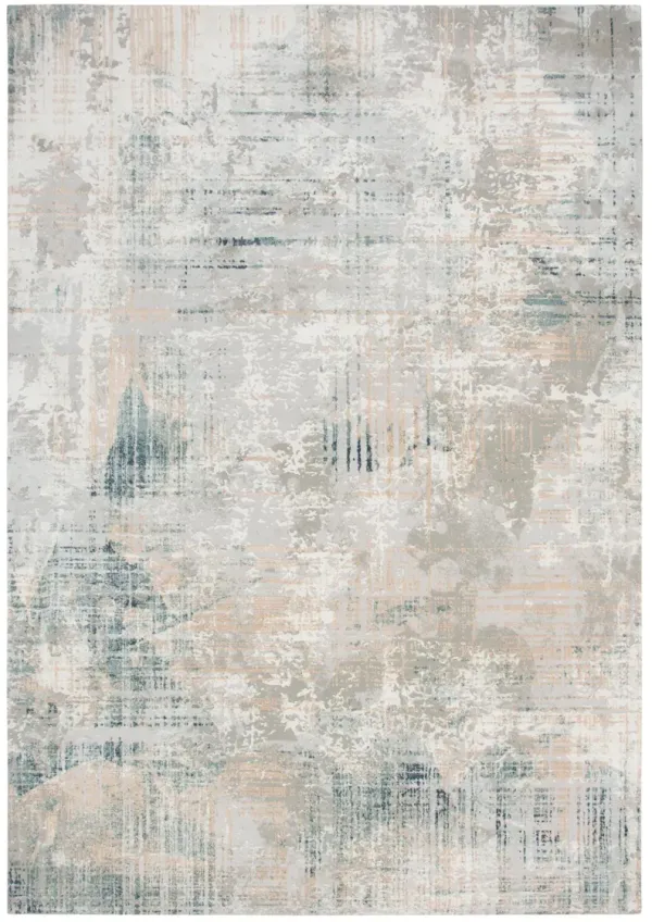 Chelsea Ivory / Gray  Abstract Polyester 8'6" x 11'10" Rectangle Rug